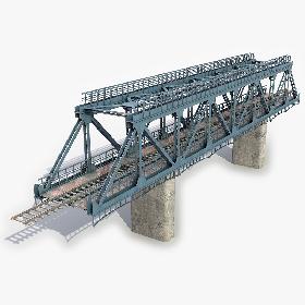 3D Modular Railway Bridge 10